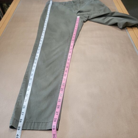 a new day Size 10 Washed Olive Green / Khaki Green Stretch Chino Pants - Picture 12 of 13
